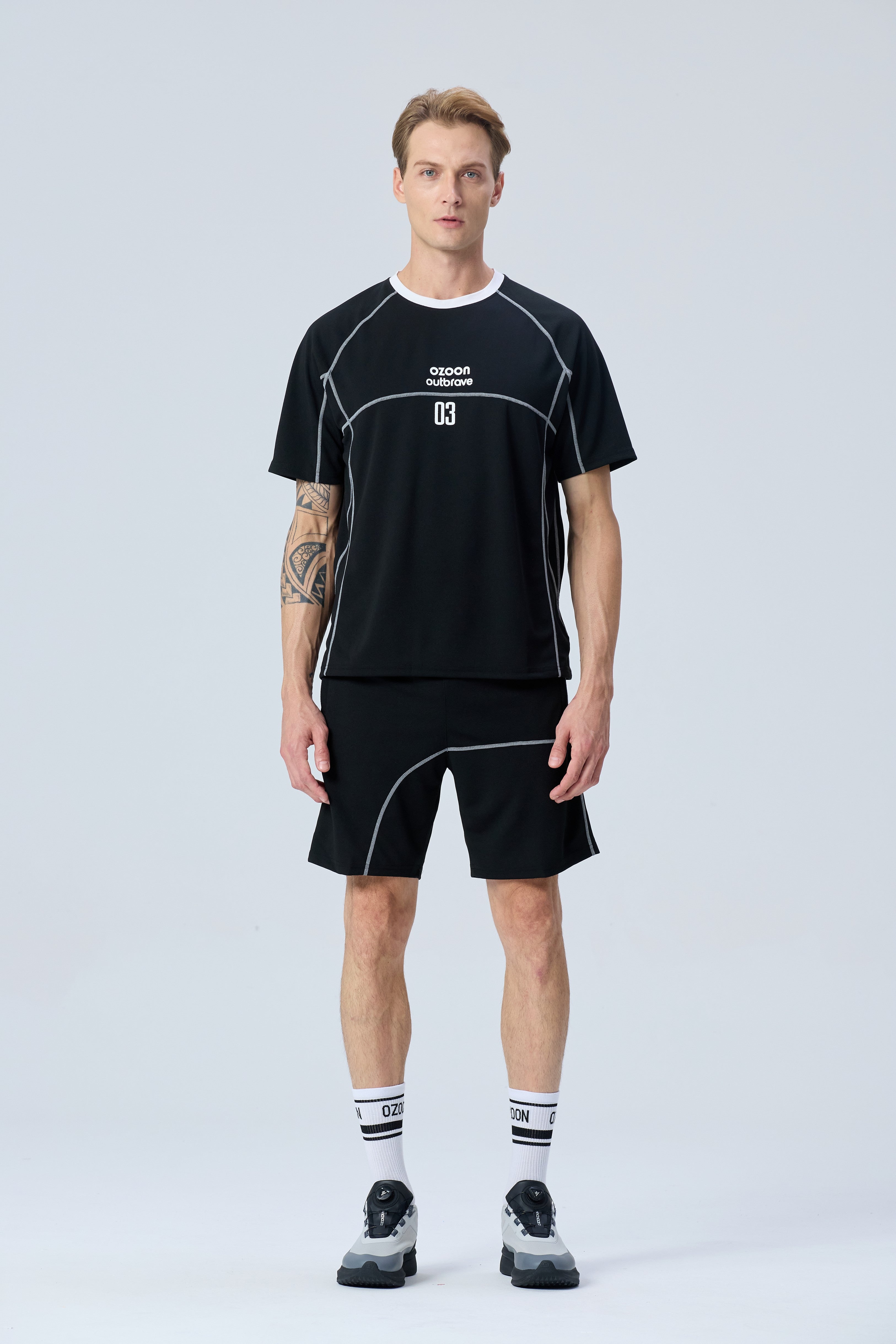 CLASSIC SPORTS T-SHIRT SET BLACK 02