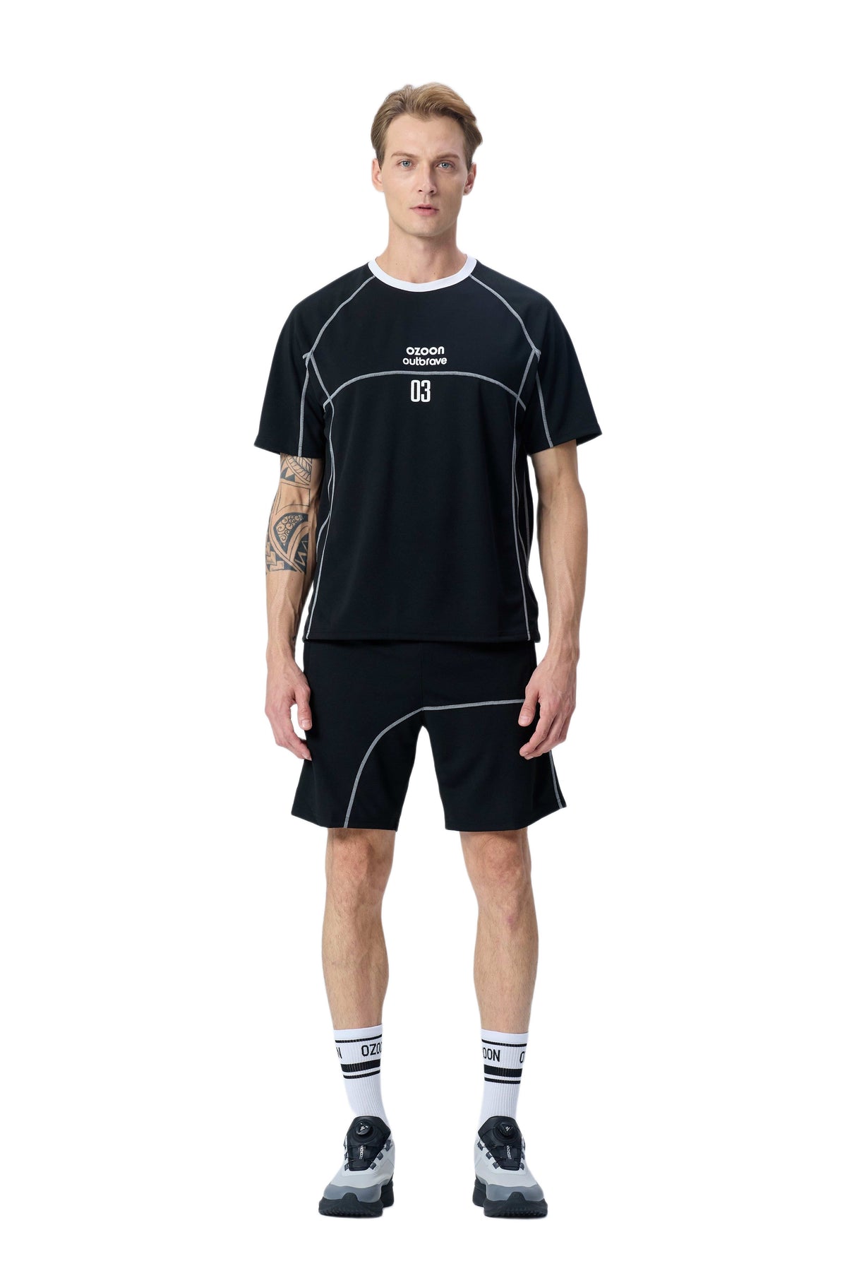 CLASSIC SPORTS T-SHIRT SET BLACK 02
