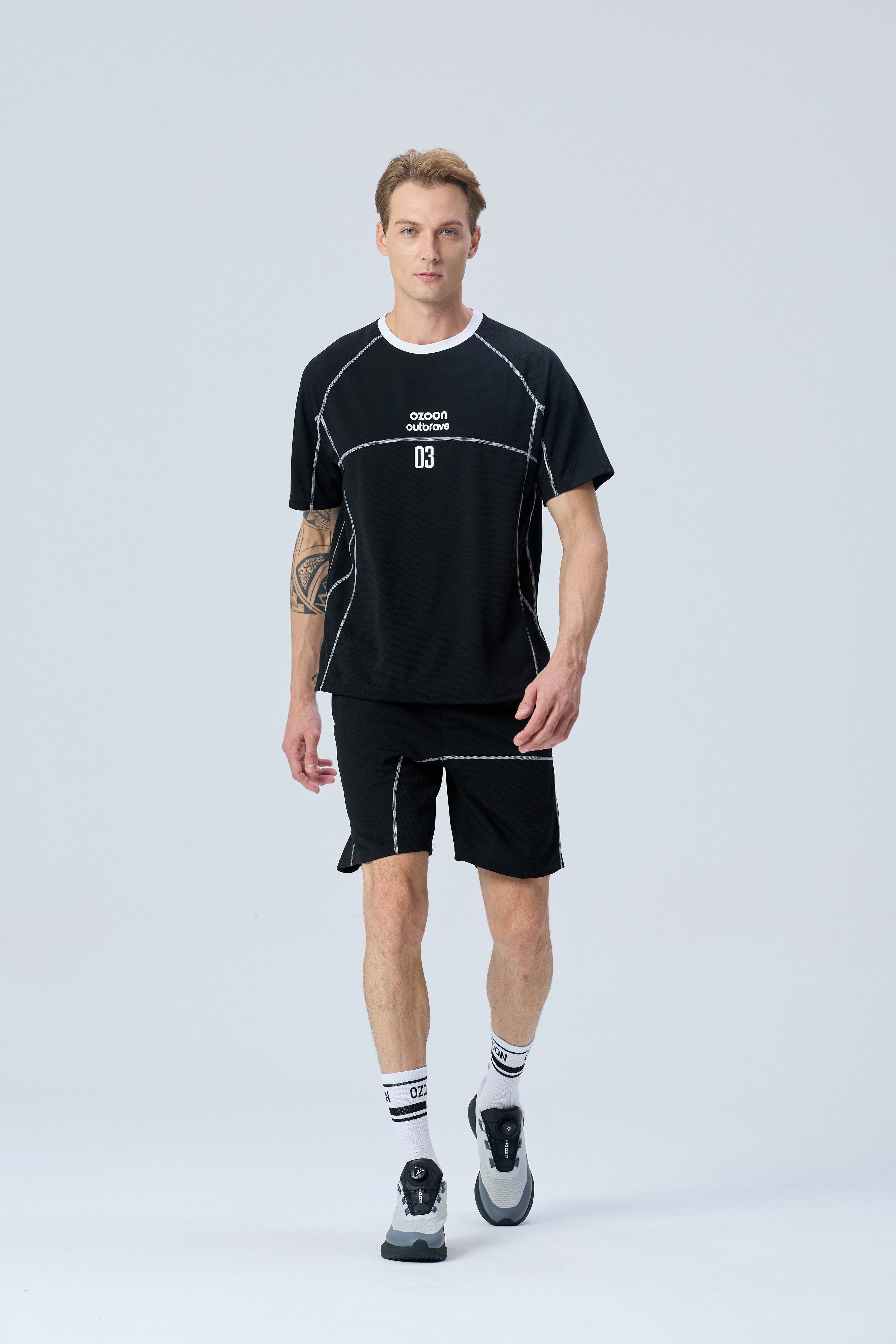 CLASSIC SPORTS T-SHIRT SET BLACK 03