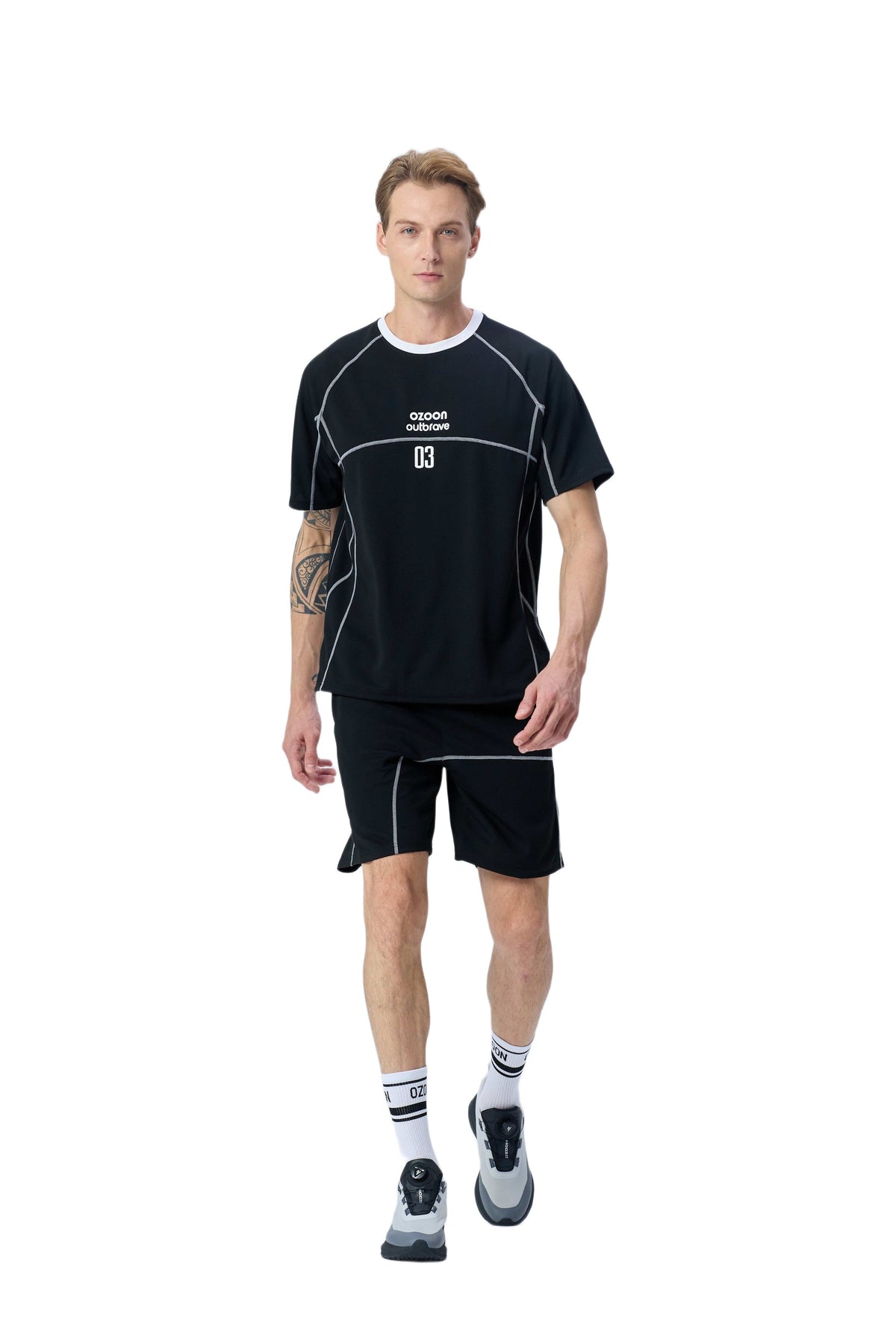 CLASSIC SPORTS T-SHIRT SET BLACK 03