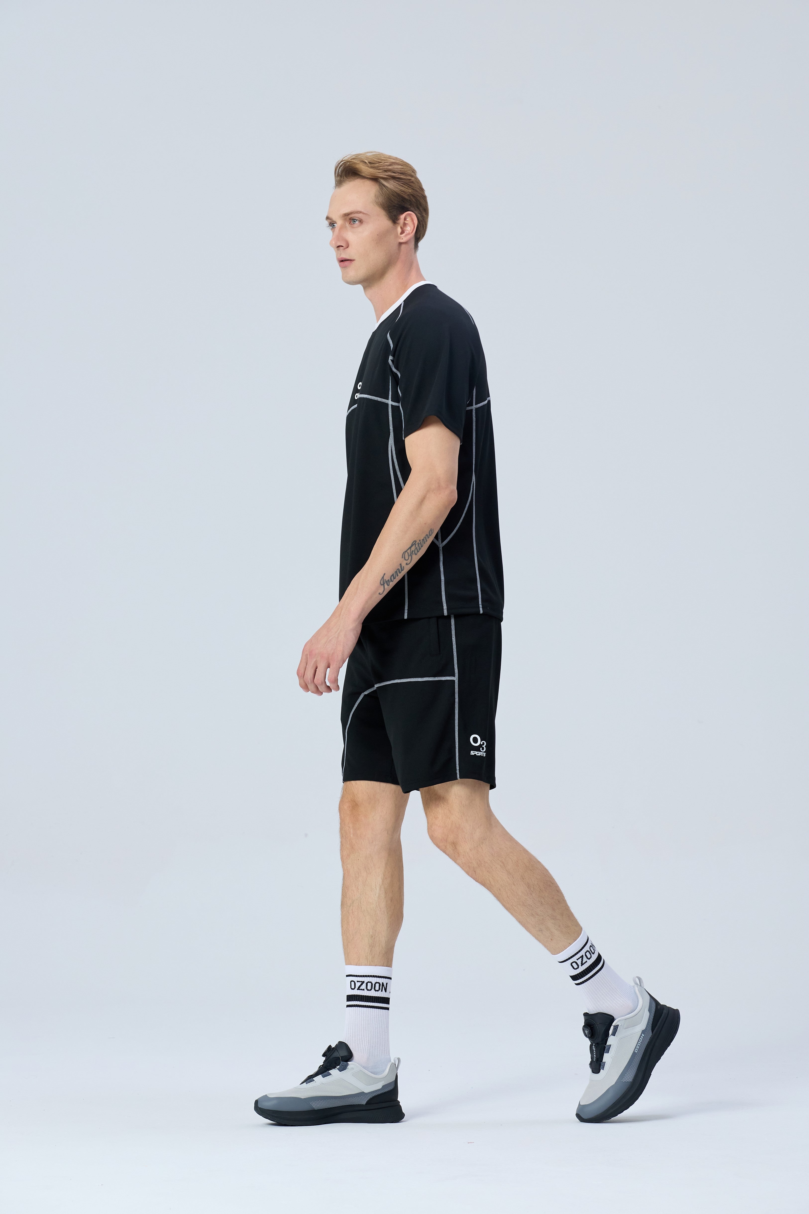CLASSIC SPORTS T-SHIRT SET BLACK 07