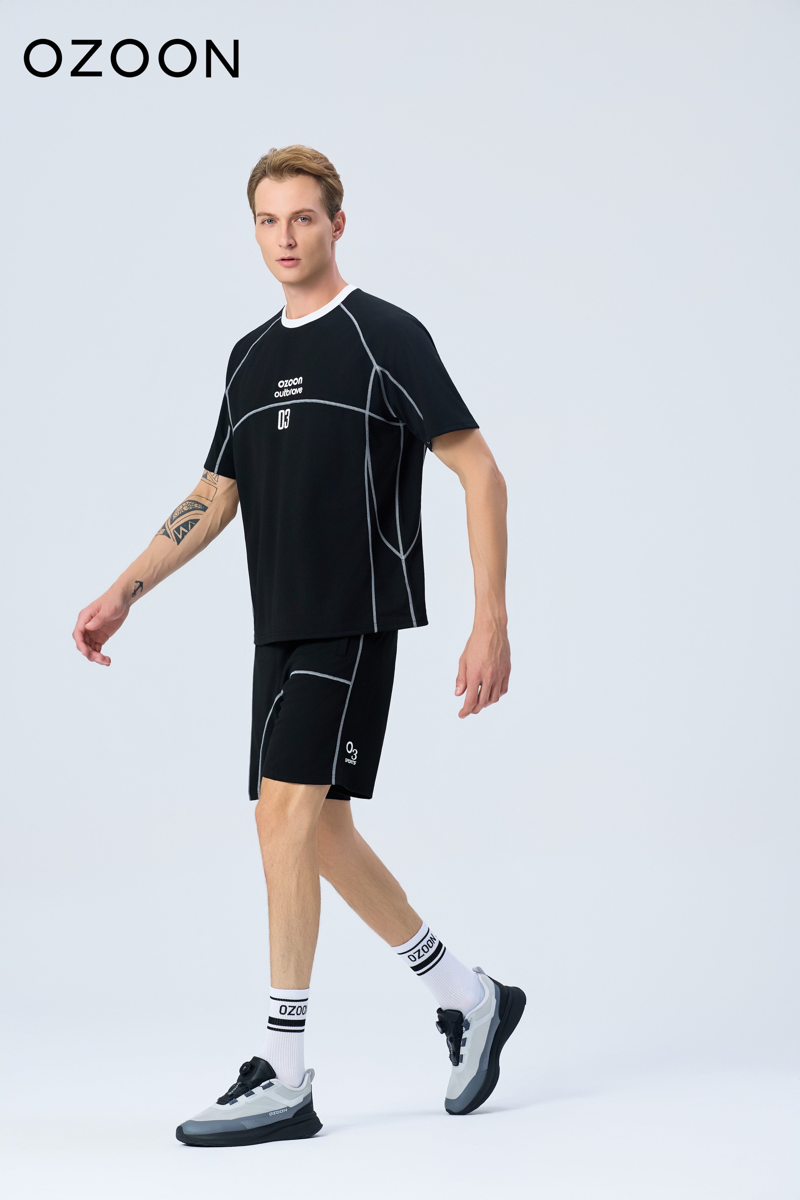 CLASSIC SPORTS T-SHIRT SET BLACK 08