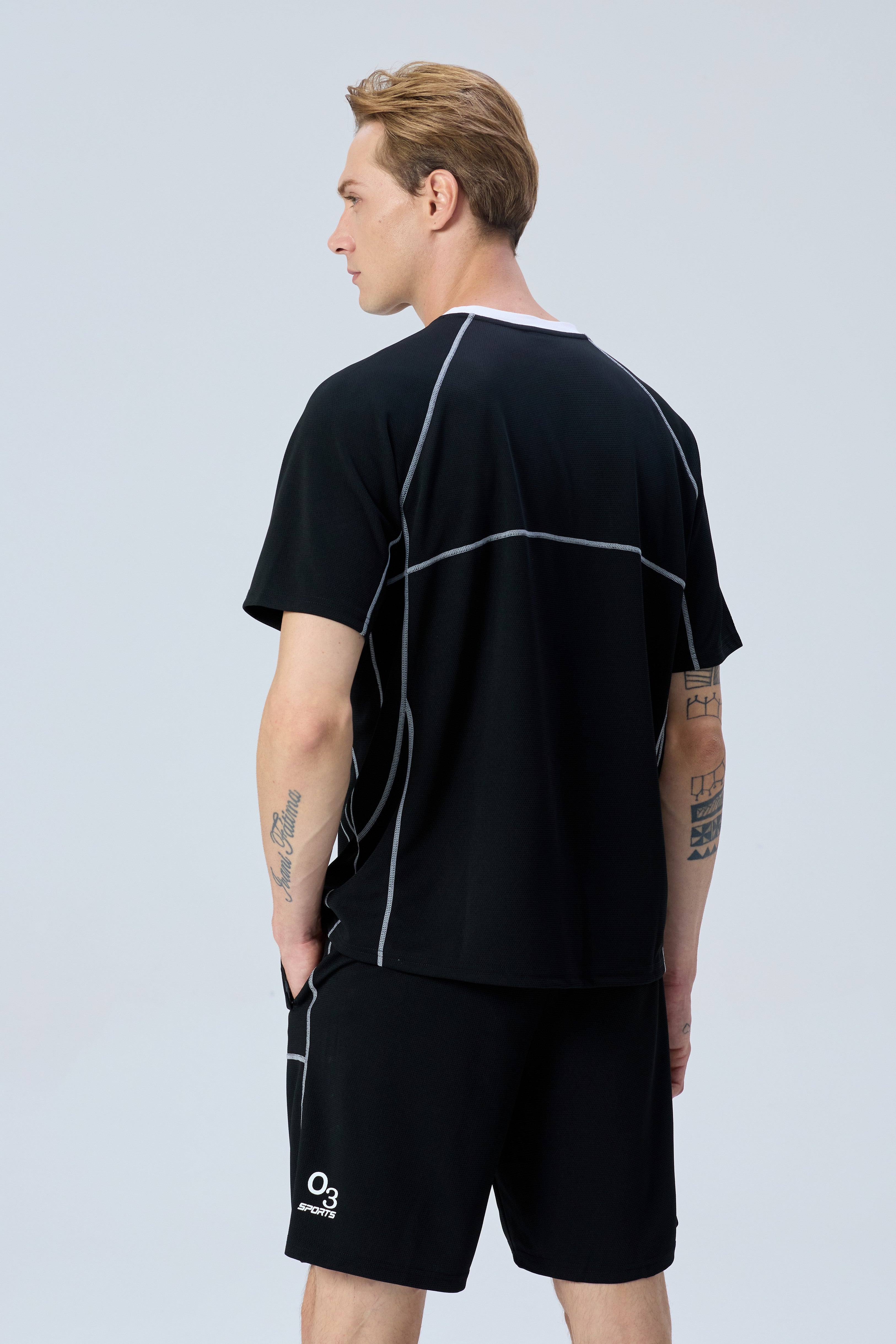 CLASSIC SPORTS T-SHIRT SET BLACK 16