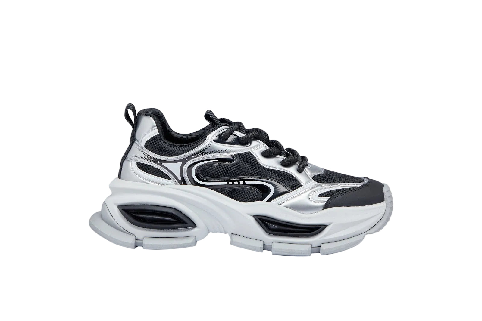 YY823 Black sport shoes side