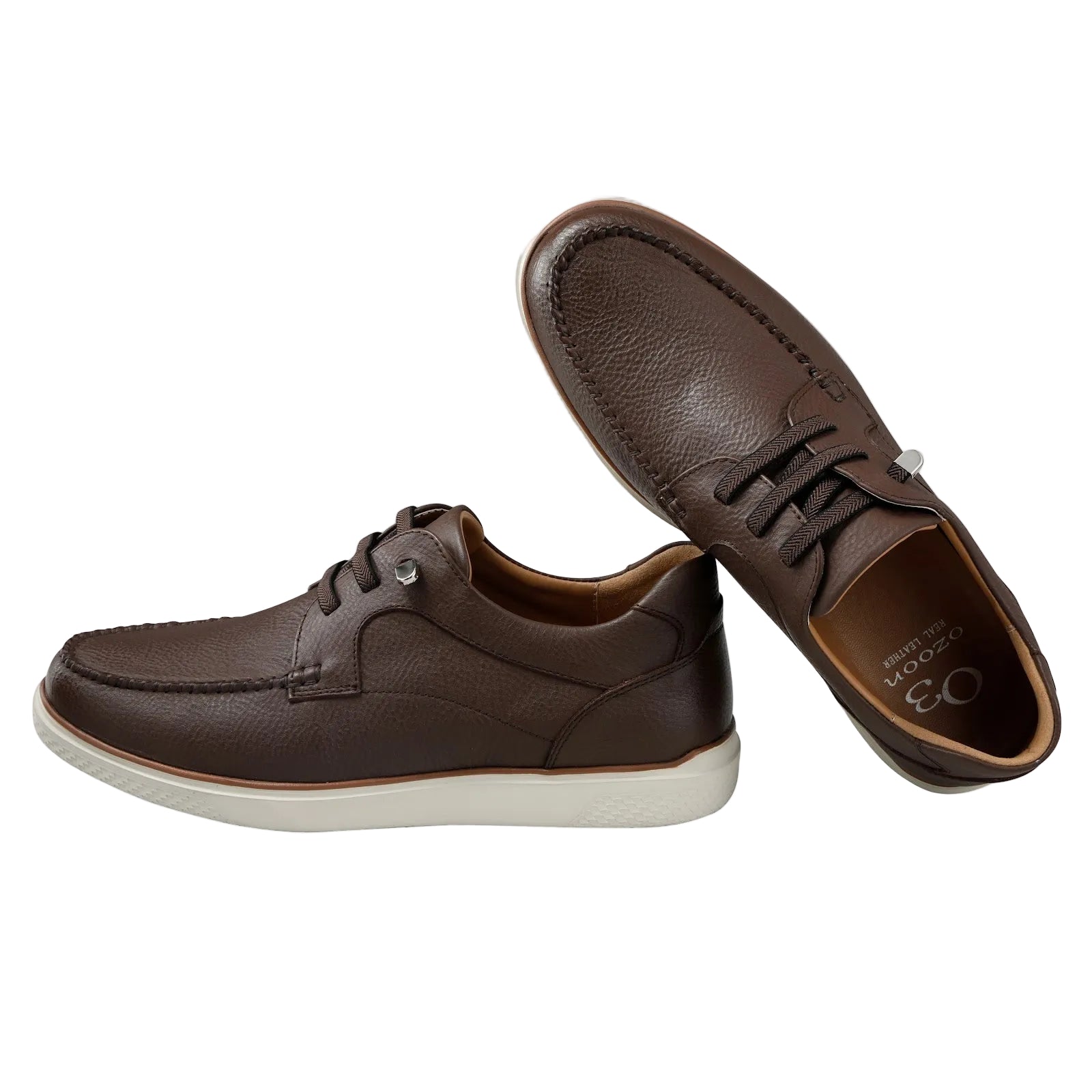 JM57 Coffee leather shoes 3