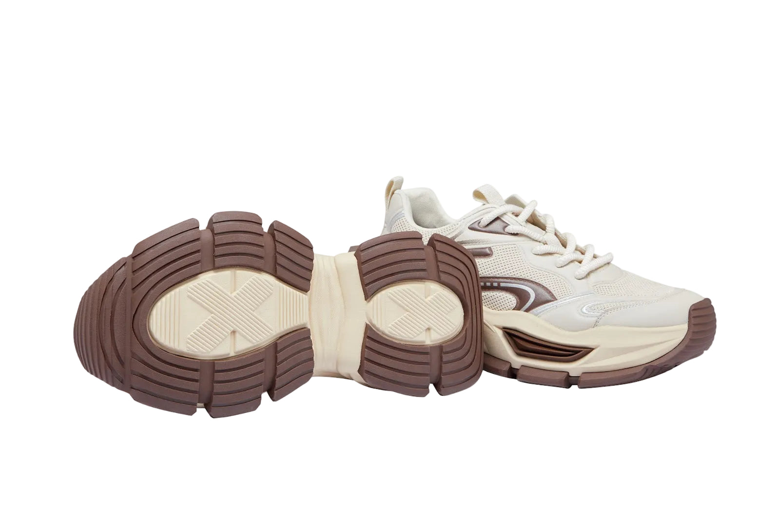 YY823 Beige sport shoes side