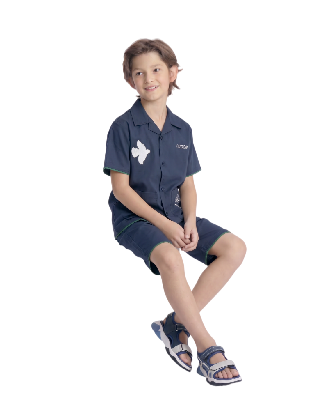 Kid's t-shirt set navy 3