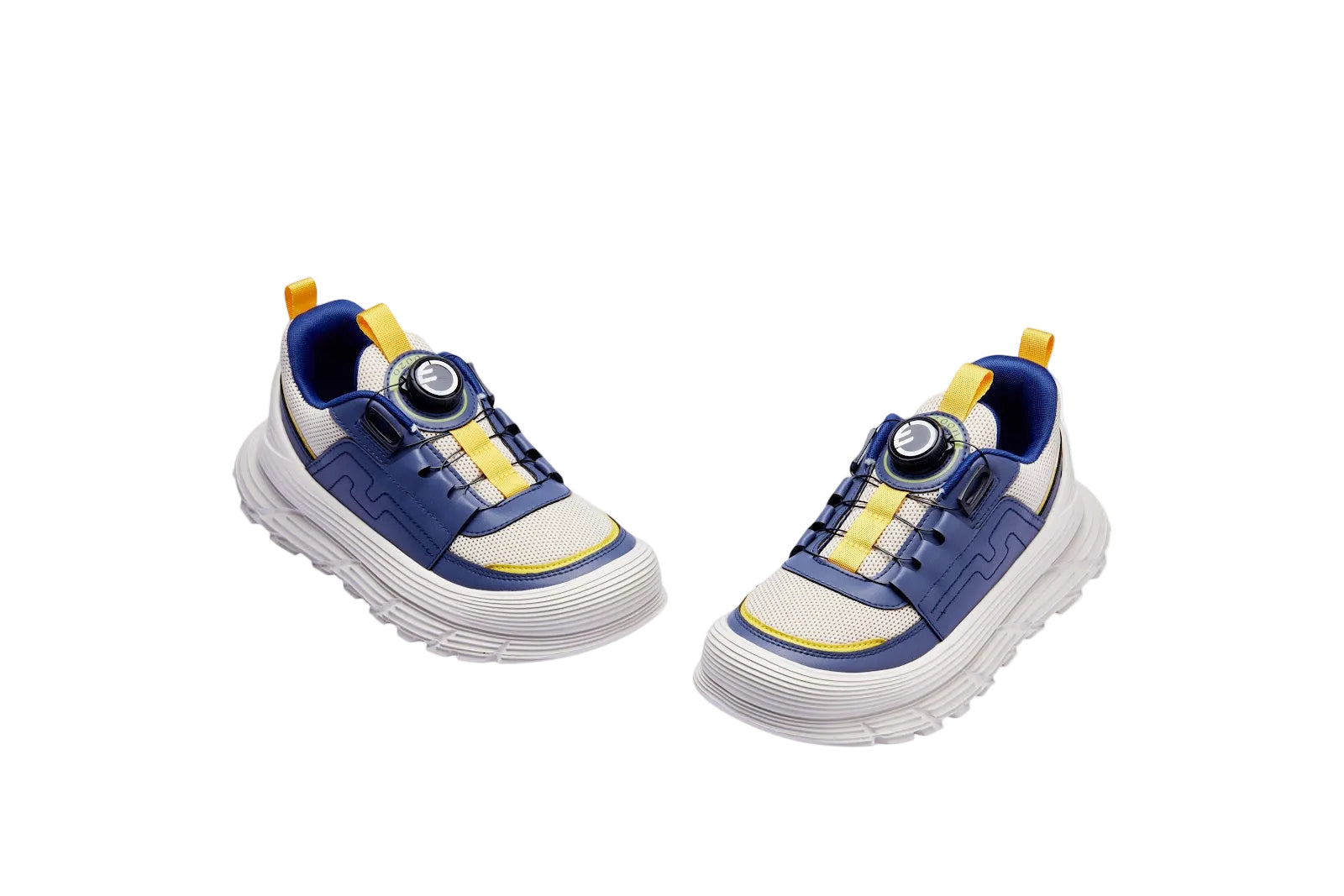 H53A008L Beige Navy kid's shoes 1