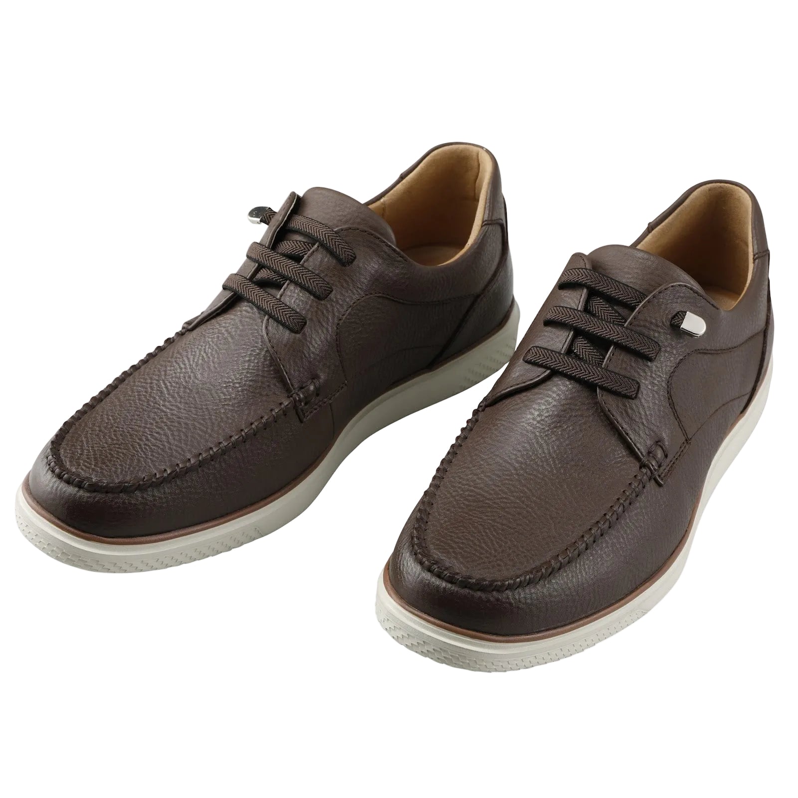 JM57 Coffee leather shoes