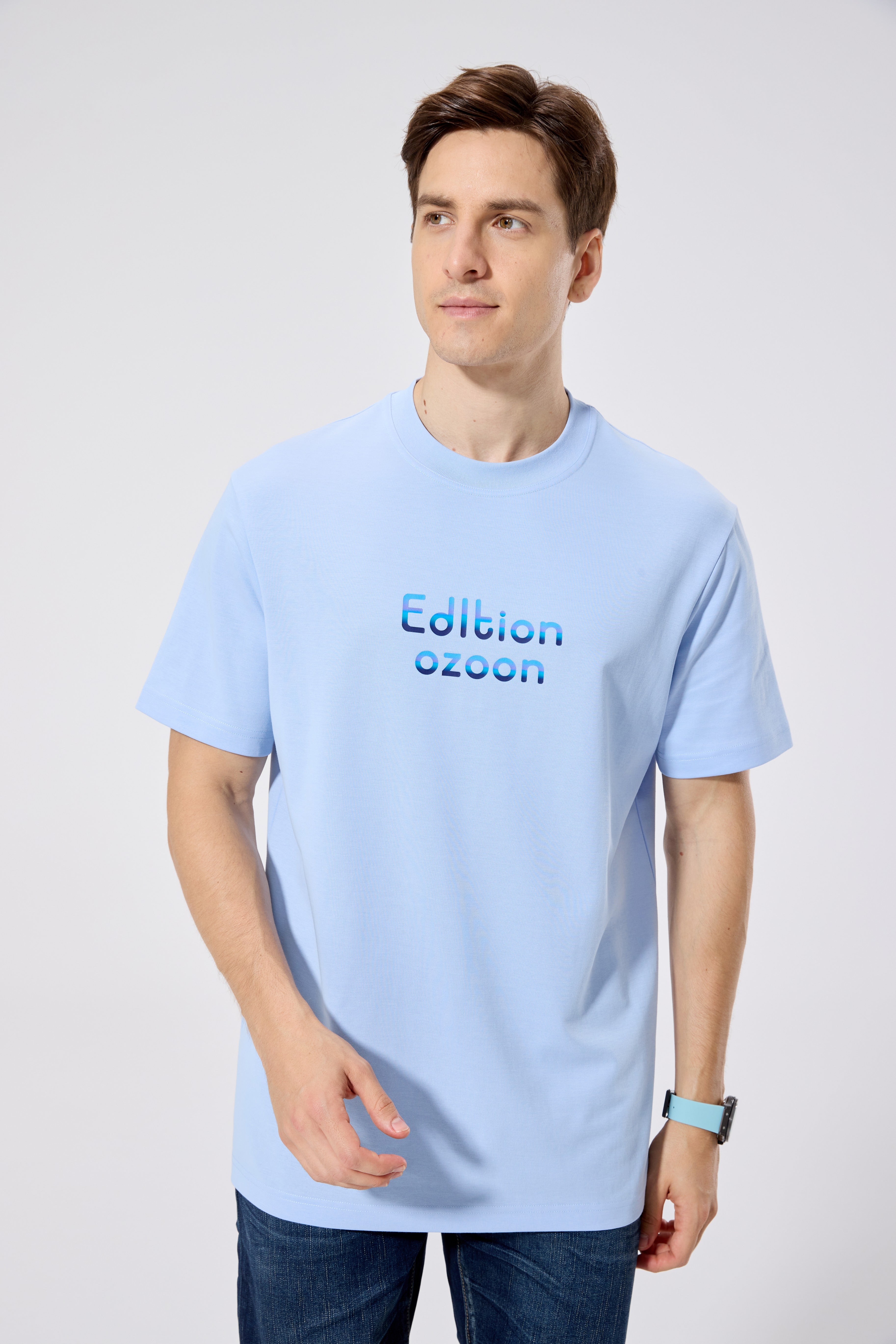 MEN'S T-SHIRT L.BLUE M