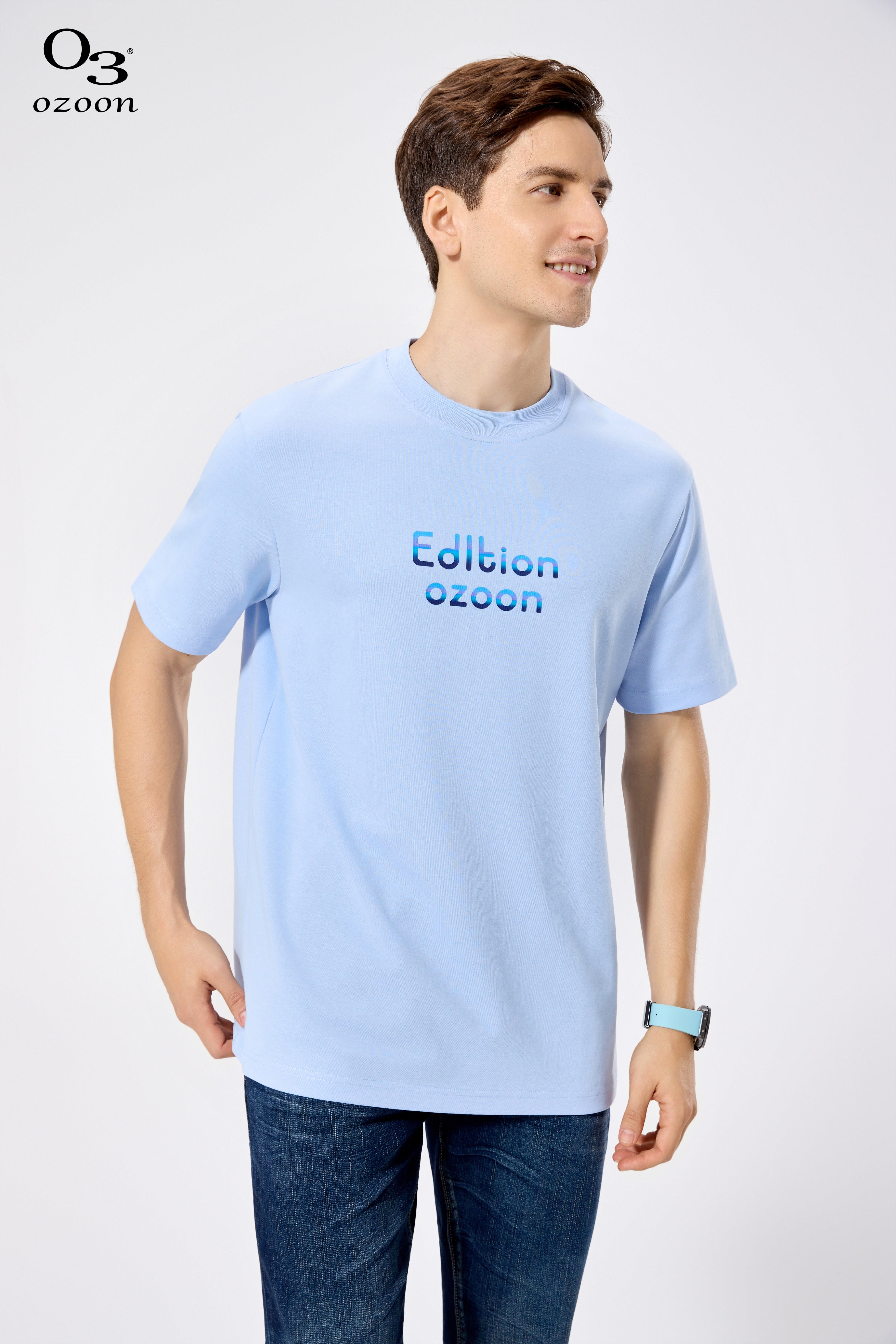 MEN'S T-SHIRT L.BLUE XL