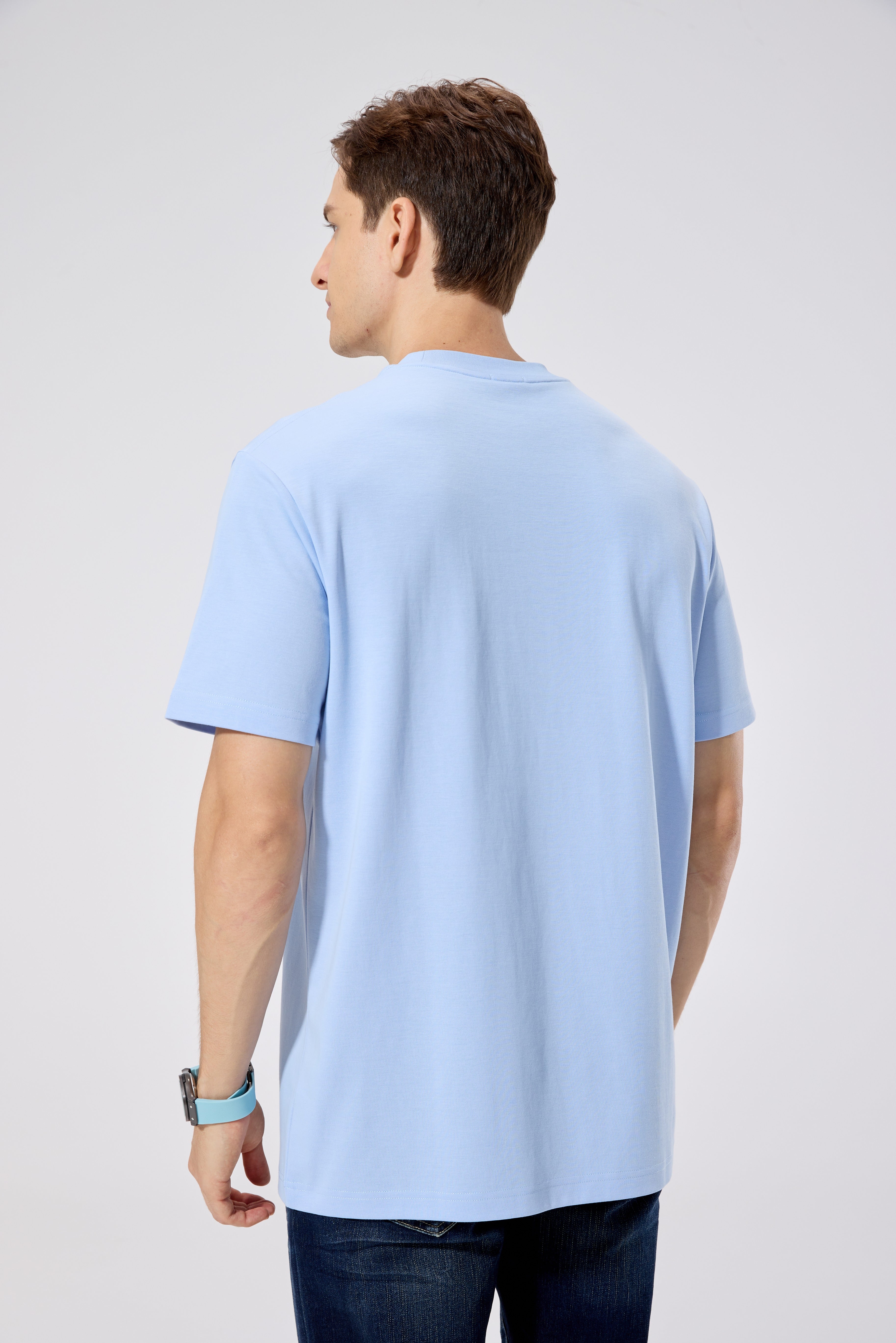 MEN'S T-SHIRT L.BLUE XXL