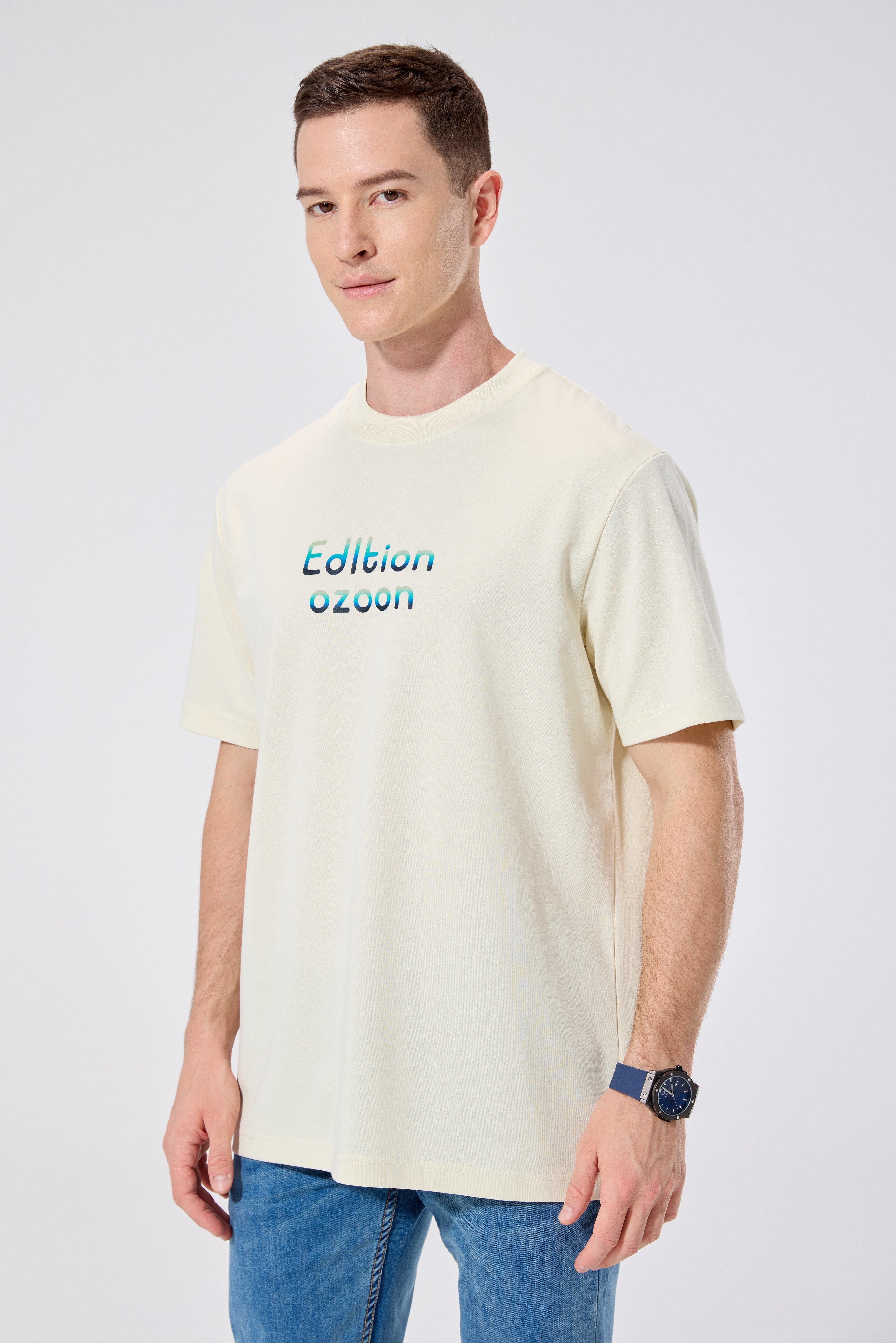 MEN'S T-SHIRT L.YELLOW M