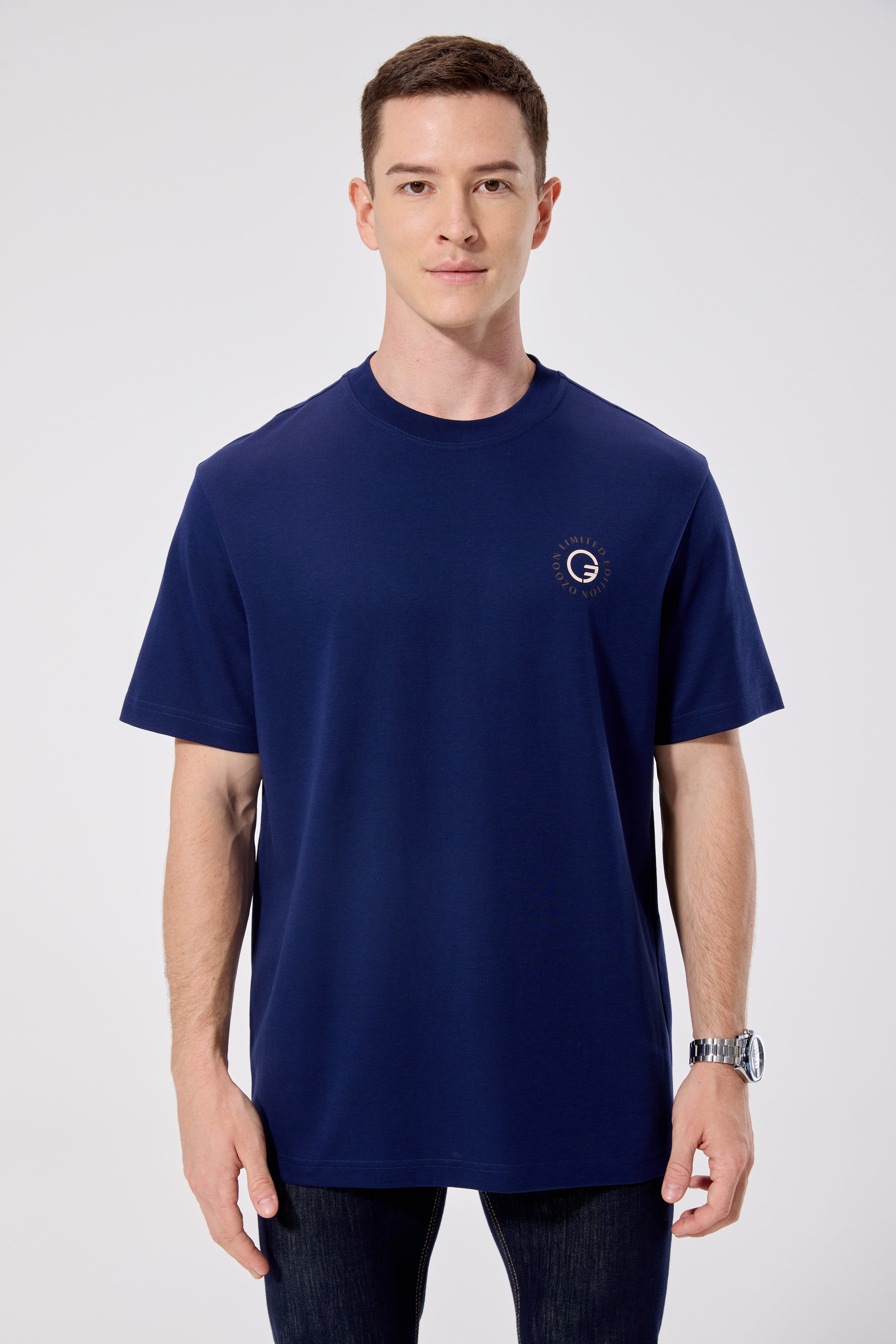 MEN'S T-SHIRT NAVY S