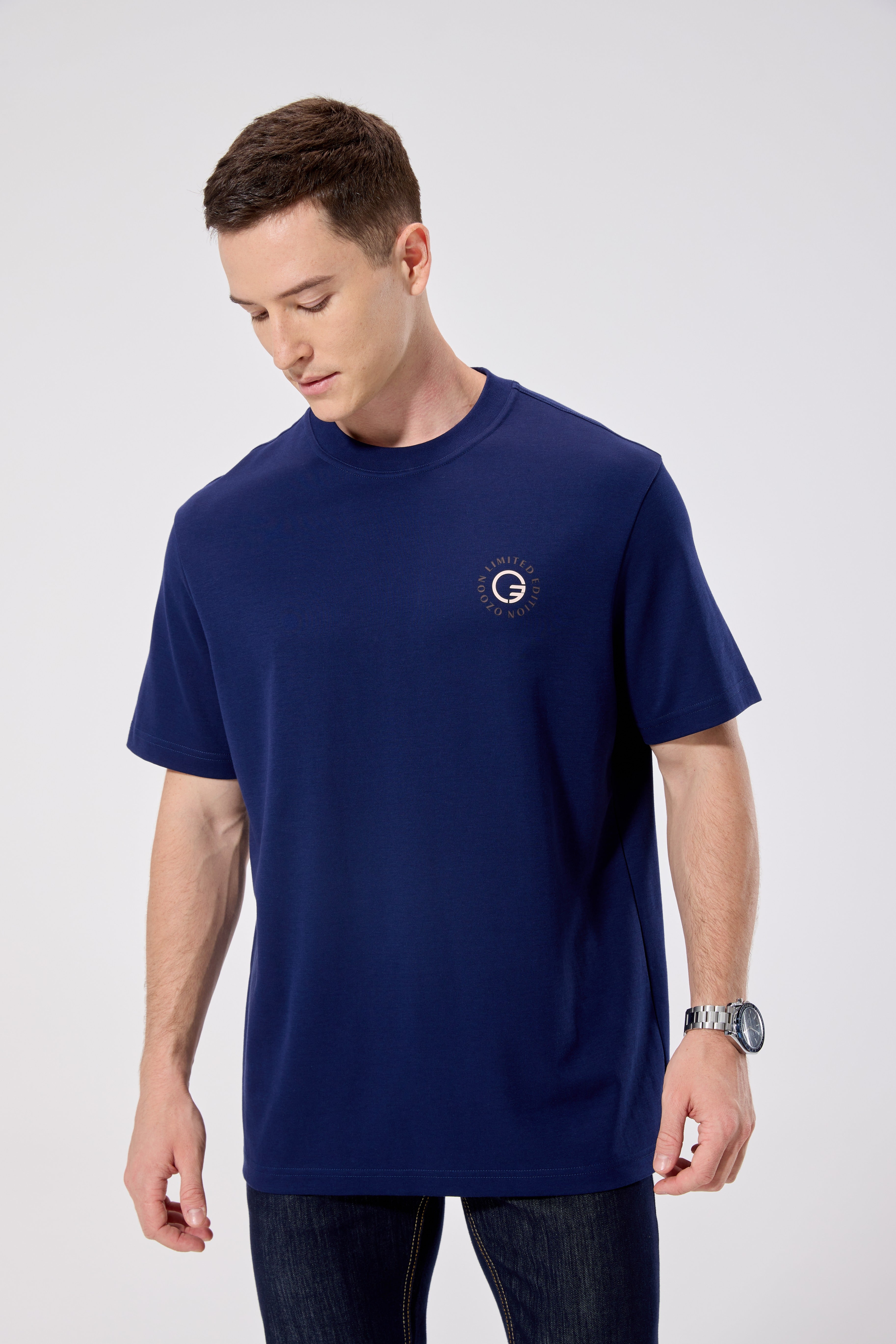 MEN'S T-SHIRT NAVY L
