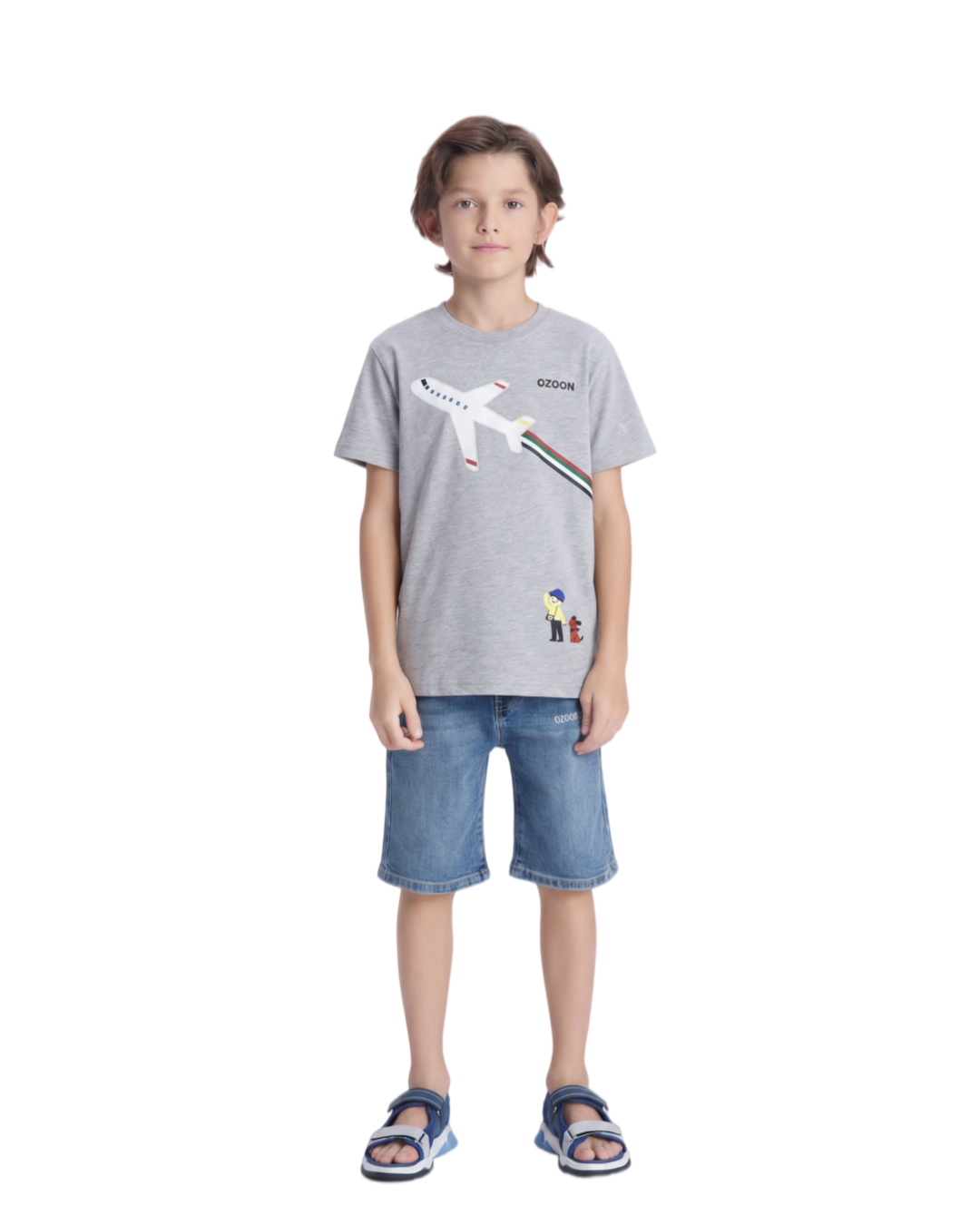 KID'S T-SHIRT - GREY - front