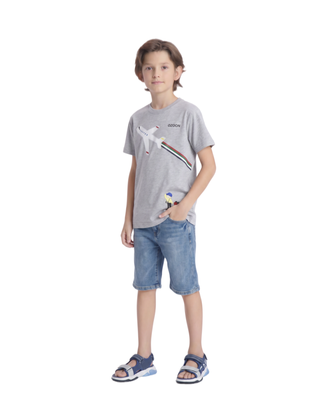 KID'S T-SHIRT - GREY - view 3
