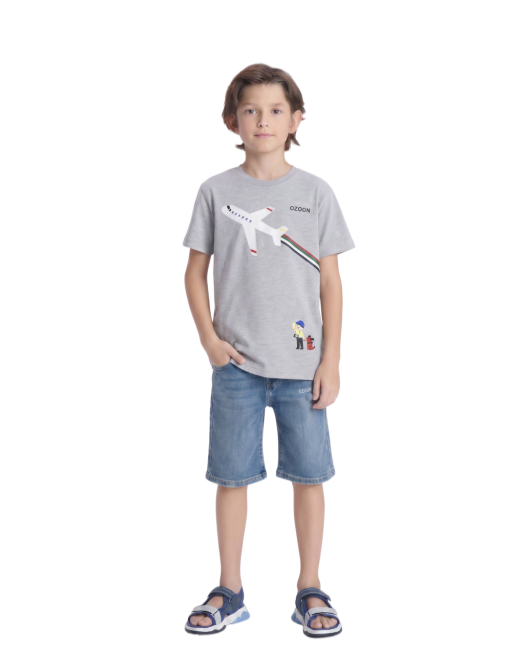 KID'S T-SHIRT - GREY - view 4