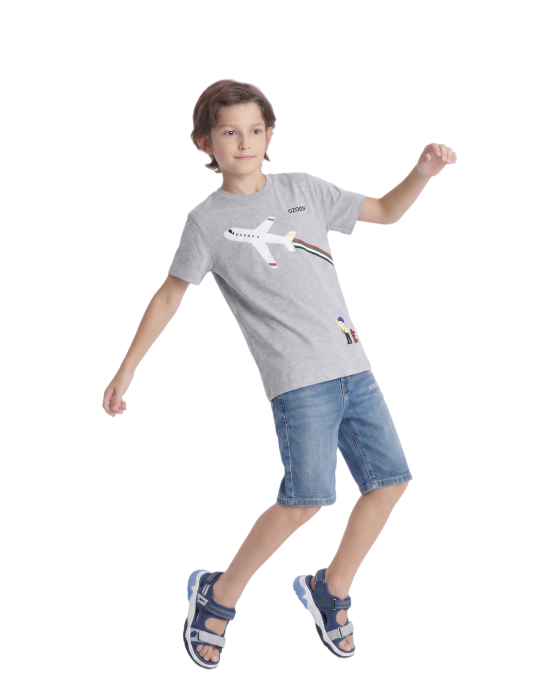 KID'S T-SHIRT - GREY - view 5