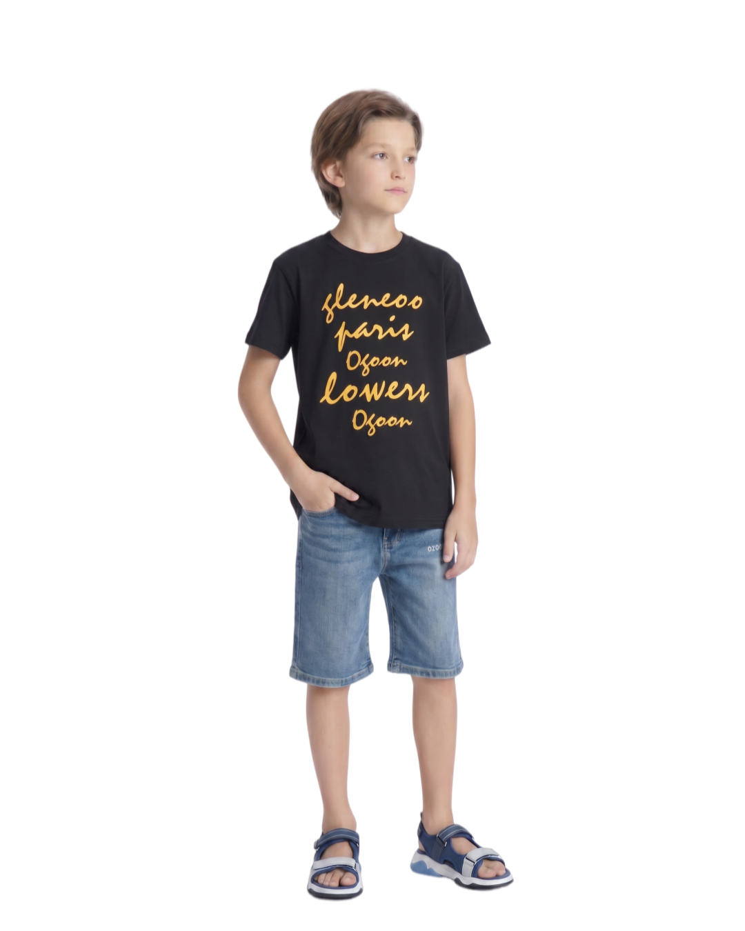 KID'S T-SHIRT BLACK 07