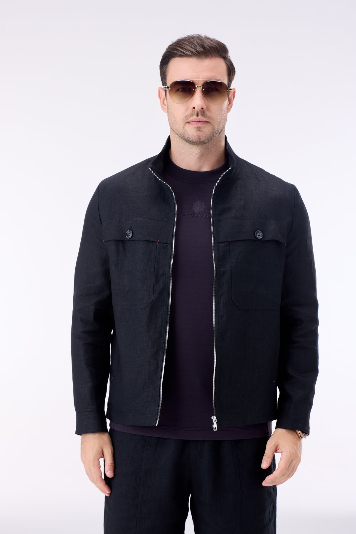 M JACKET LINEN 2 POCKET 9002 -1