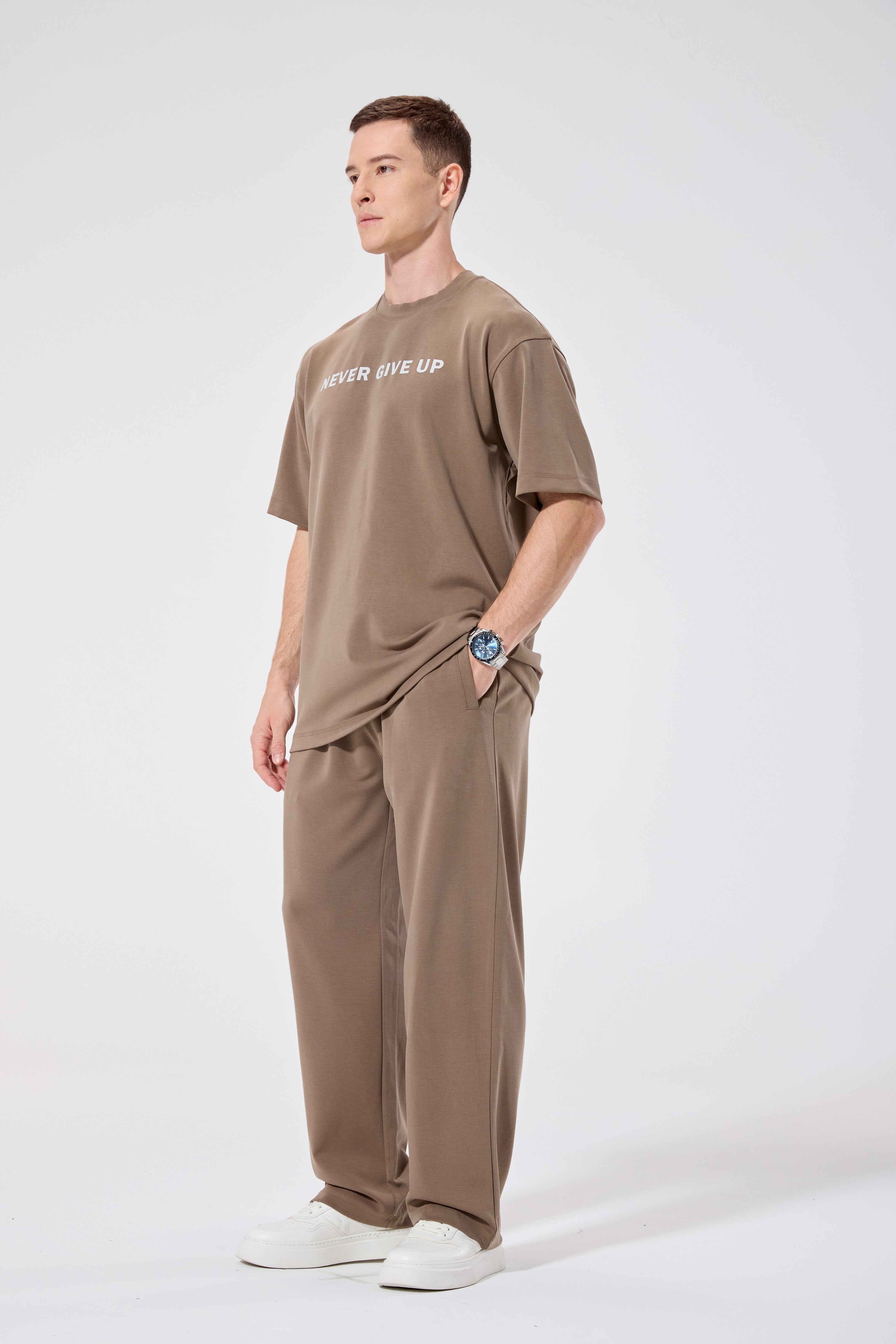 OVERSIZE T-SHIRT SET BROWN 04
