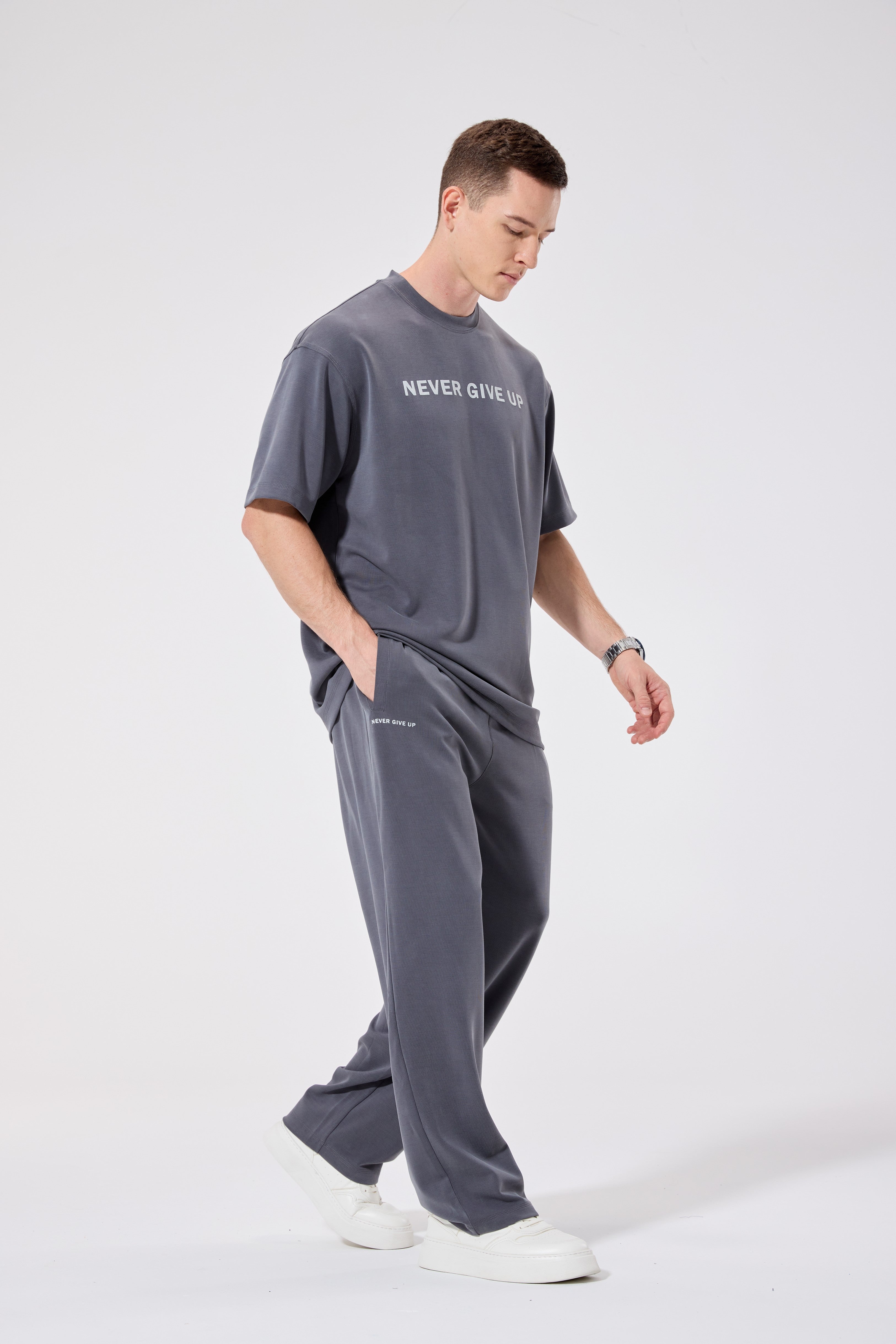 OVERSIZE T-SHIRT SET GREY 06