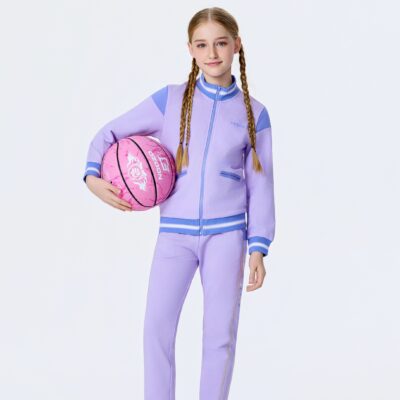 kids cotton tracksuit set (jacket + pants)