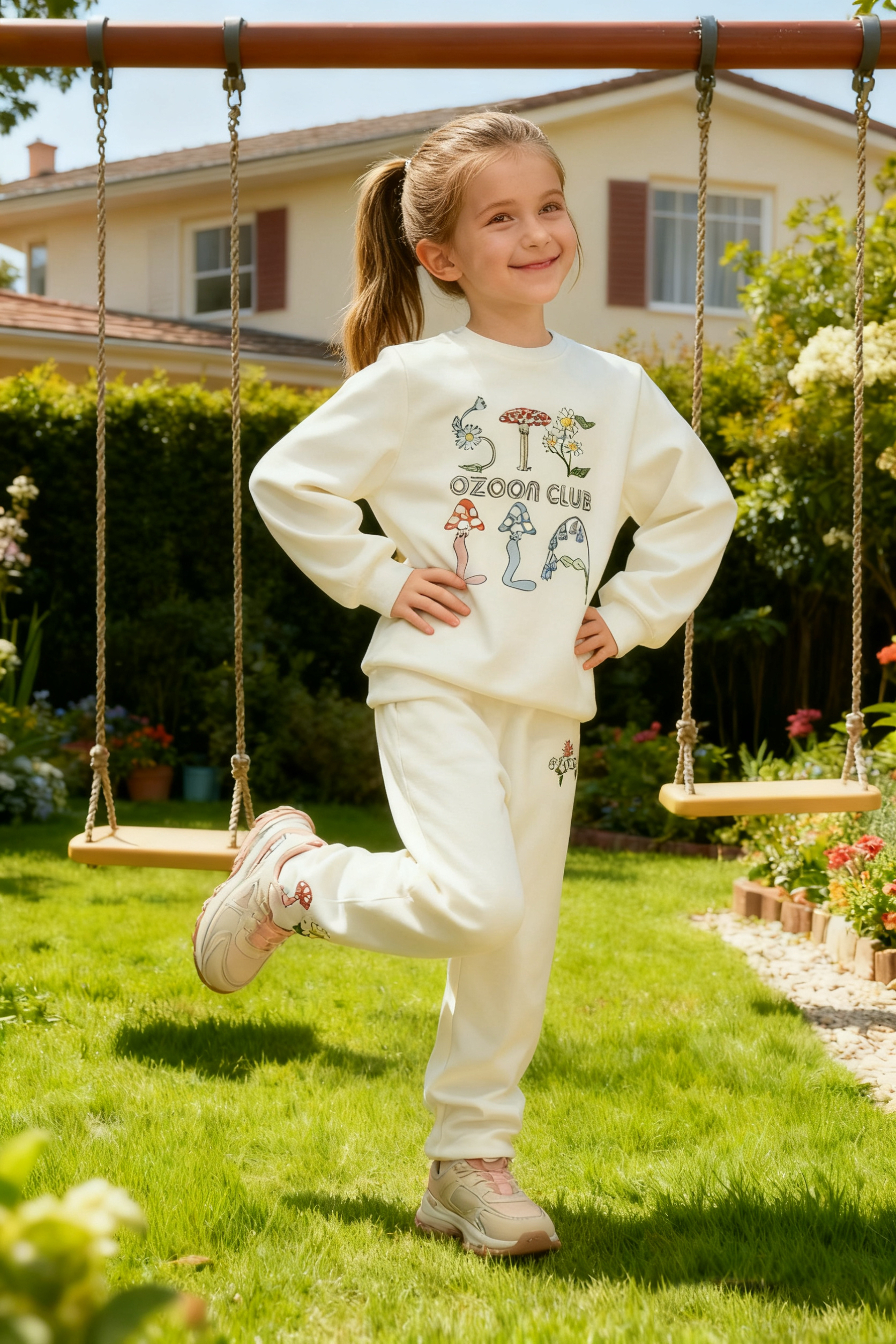 girls cotton tracksuit set girls cotton tracksuit set