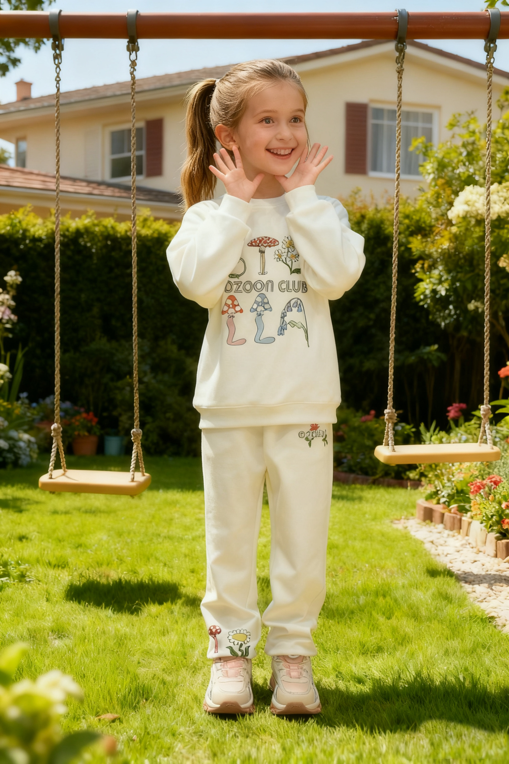 girls cotton tracksuit set girls cotton tracksuit set